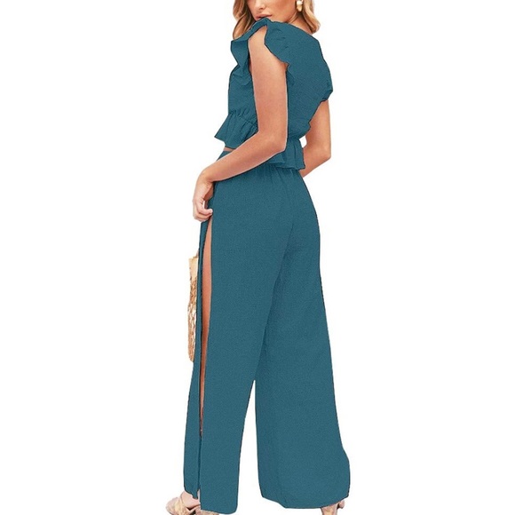 NWT 2-Piece Crop Top+Pants Set - Picture 4 of 6